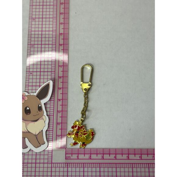 Vintage Pokemon Metal Keychain Charm Magmar - Picture 1 of 4